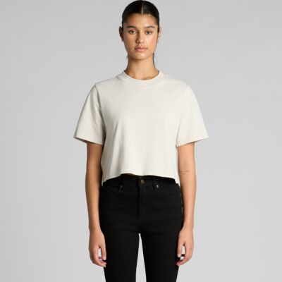 Wo's Heavy Faded Crop Tee 4089 Thumbnail